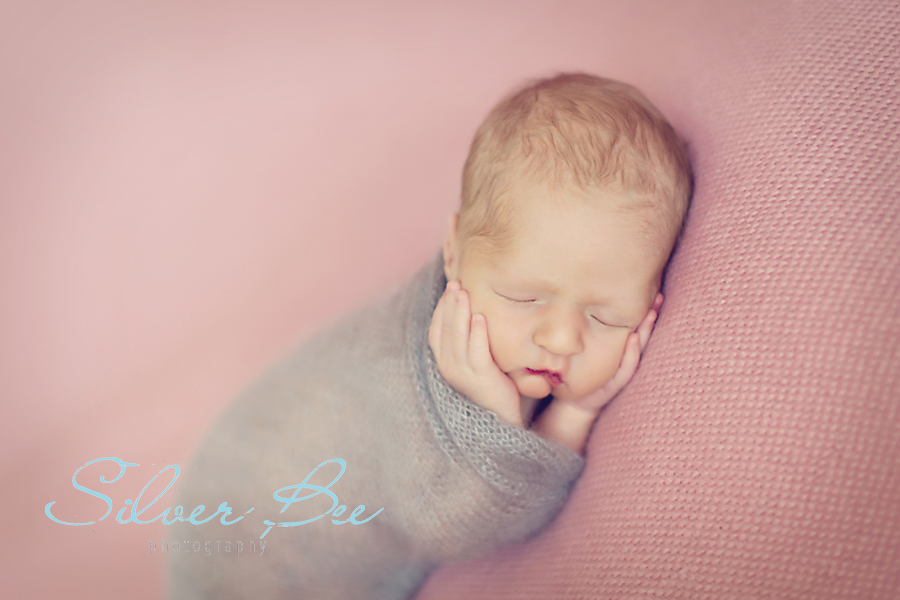 baby girl sleeping, pink and gray, Steiner Ranch