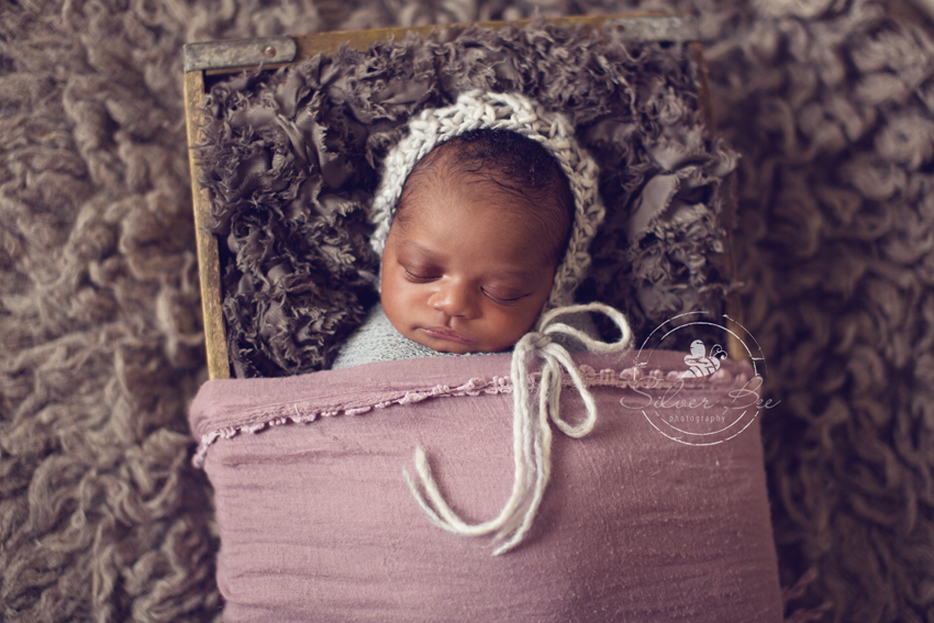 Newborn Session Photo: Soft Textures