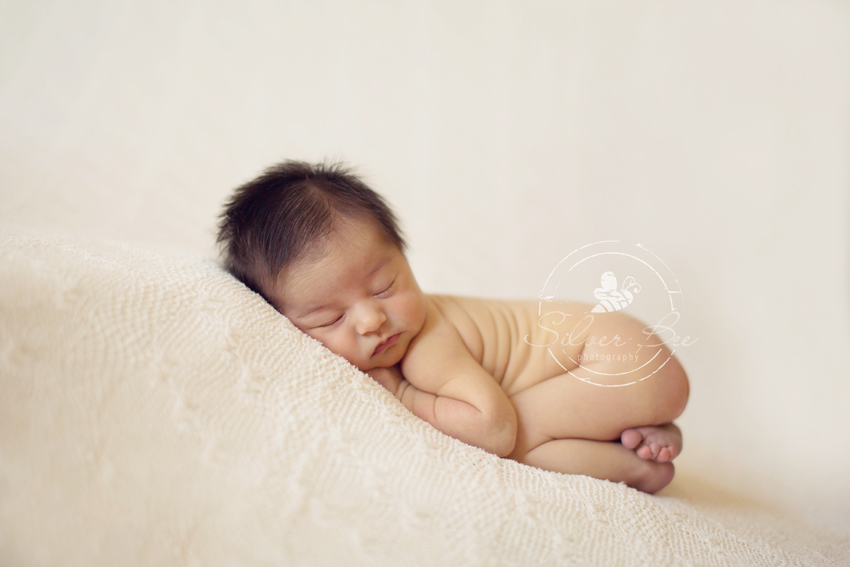 One week old newborn photo session Austin Texas