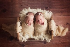 twin newborn photography cedar park tx | Silver Bee Photography
