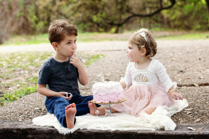 One Year Cake Smash Photography Austin Tx