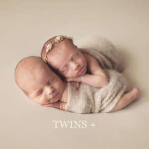 Newborn twin neutral photos