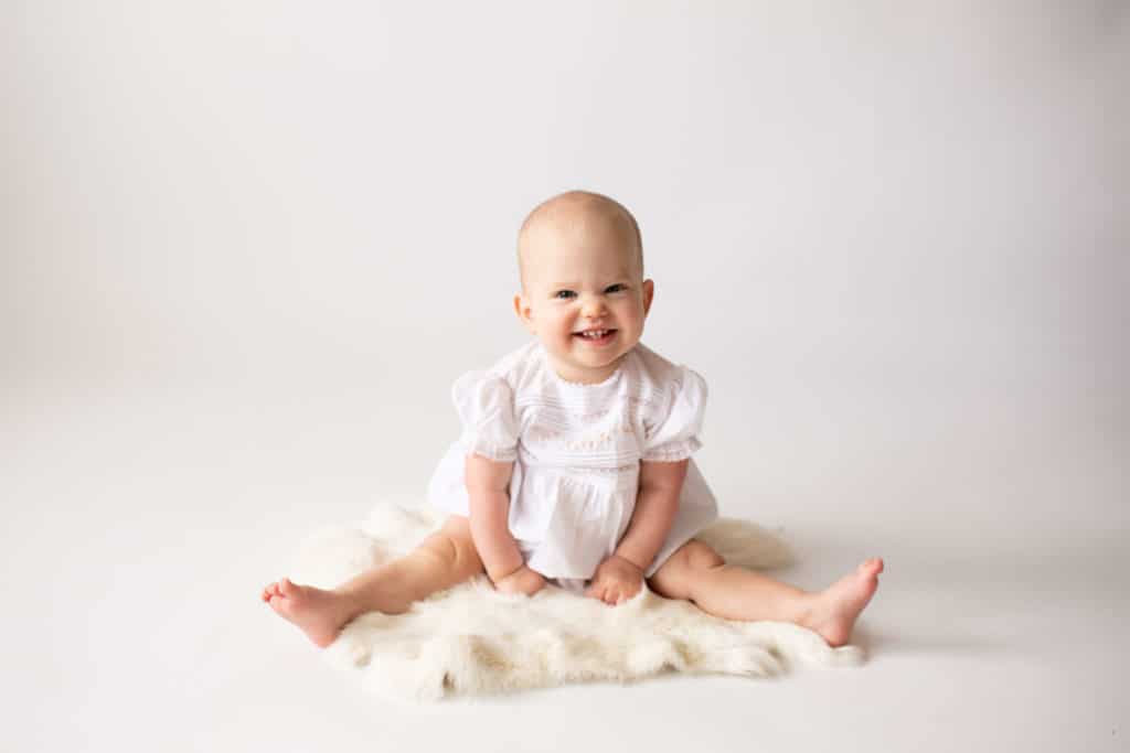 white backdrops for baby milestone photography