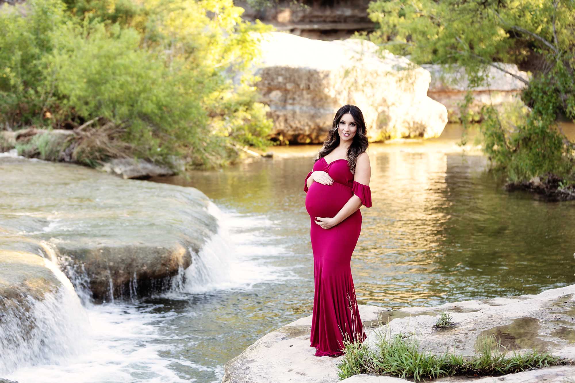 Bull Creek Maternity Photo session Austin